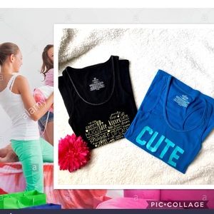 CUTE PJ Pajama Racerback Tank Top Set